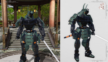 Japanese cyber samurai robot - Doku (unrigged statue)