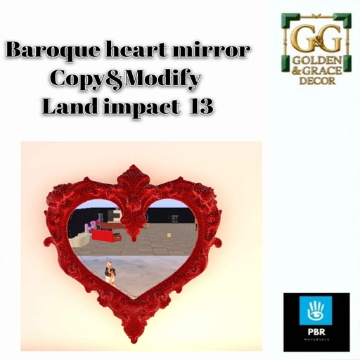 Baroque heart Mirror
