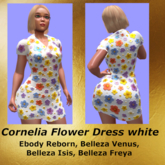 Cornelia Flower Dress white 2