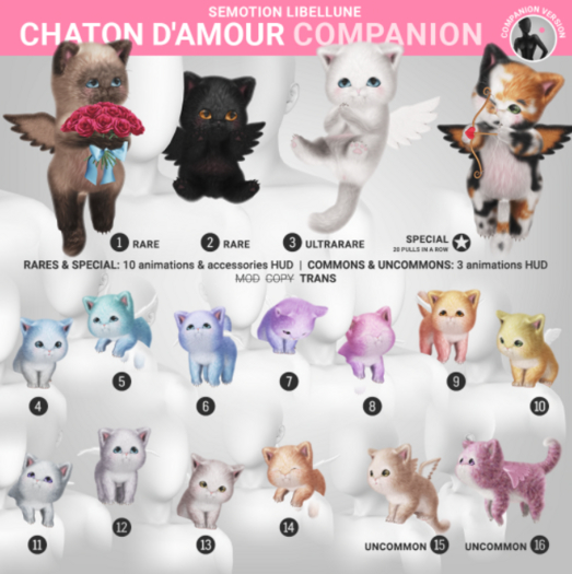 SEmotion Libellune Chaton DAmour Companion COMMON 09