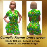 Cornelia Flower Dress green 2