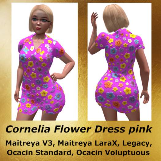 Cornelia Flower Dress pink 2