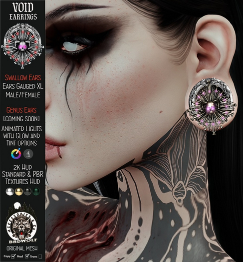 Badwolf - Void Earrings