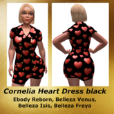 Cornelia Heart Dress black 2