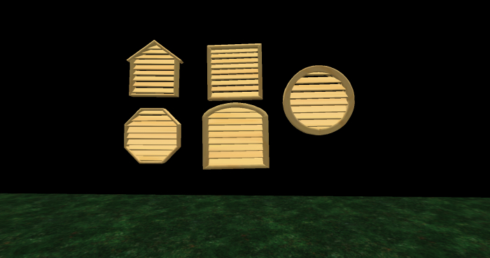 ATTICK GABLE VENT FOR BUILDS