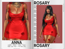Rosary. Anna . Dress Red