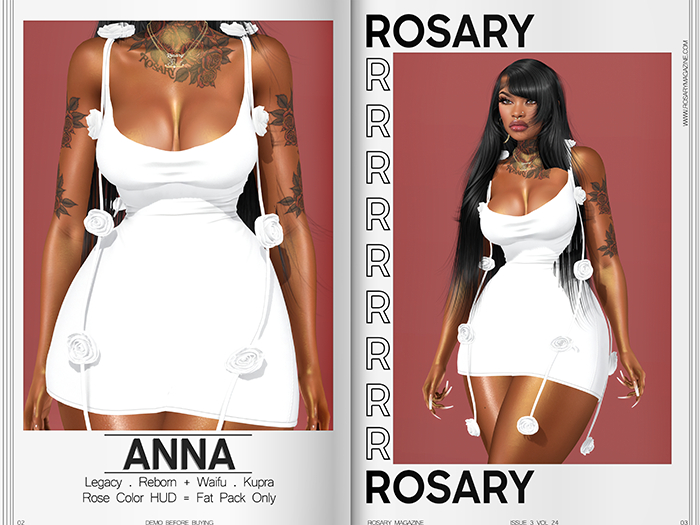 Rosary. Anna . Dress White