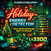 Aqshaquinn Holiday Energy Detector – Advanced Festive Atmosphere LSL Script for Second Life | Dynamic Lights, Particles