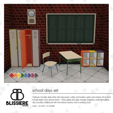 [blissiere] school days set