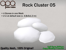 4 rocks in one full perm mesh - OPQ Rock Cluster 05