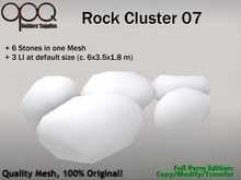 5 stones in one full perm mesh - OPQ Rock Cluster 07
