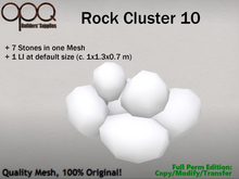 Full perm mesh rock pile with 7 stones - OPQ Rock Cluster 10