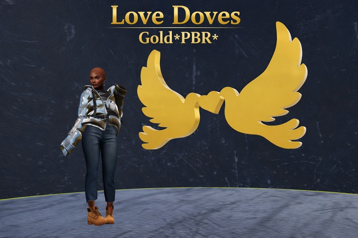Love Doves Gold*PBR*