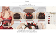 Dahlia - Love, To Go - Cake - Chocolate, Texture Change Hud, Dispenser, Wearable, Holdable