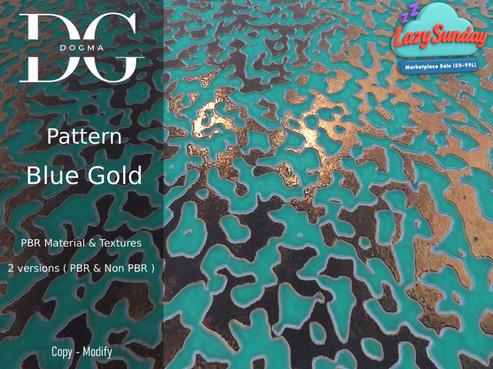 [Dogma] Blue Gold Pattern PBR Fatpack