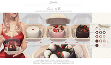 Dahlia - Love, To Go - Cake - FATPACK -  Texture Change Hud, Dispenser, Wearable, Holdable, Vanilla, Chocolate, Berry