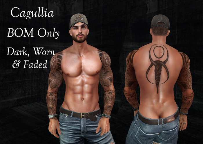 Etched Calligula Tattoo