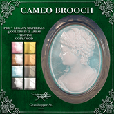 Grasshopper St Cameo Brooch