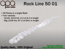 50 stones in a double line - OPQ Rock Line 50 01