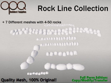 4-50 stones in a line - OPQ Rock Line Collection