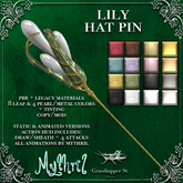 Grasshopper St Lily Hat Pin