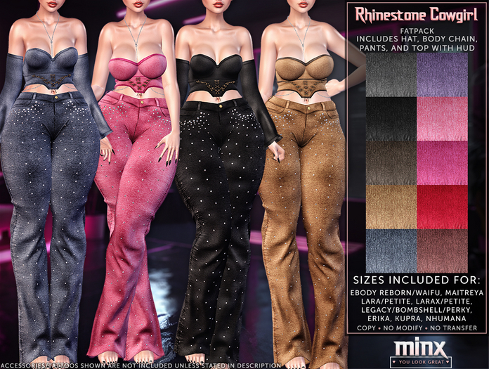 Minx - Rhinestone Cowgirl FATPACK (add me)