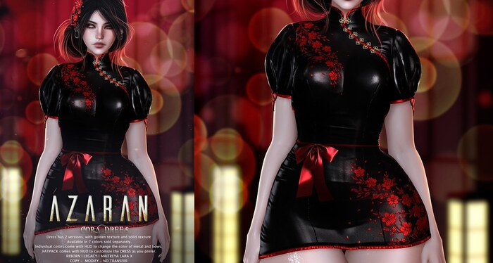 AZARAN - CORA DRESS - GREEN.