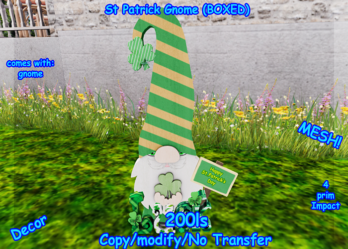 St Patrick Gnome (BOXED)