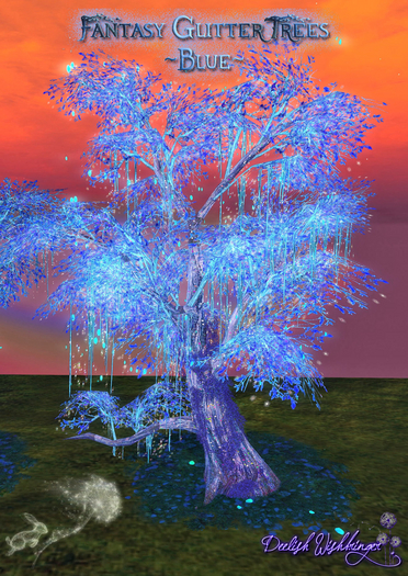 Second Life Marketplace - Fantasy Glitter Trees ~Blue~ Low LI ~ PROMO ...