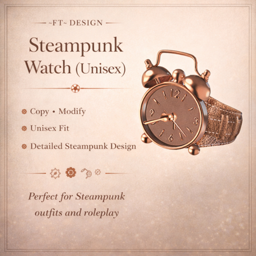 ~FT~ steampunk watch