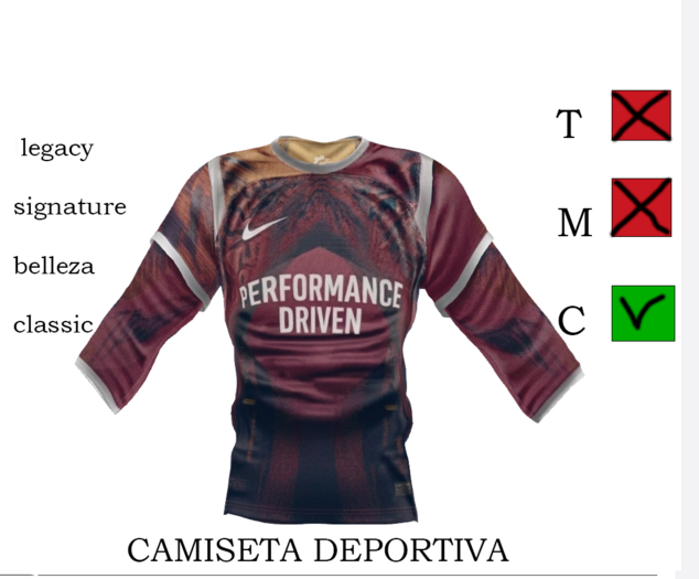 CAMISETA DEPORTIVA ROJA