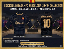 CAMISETA FCB BARCELONA NEGRA YAMAL