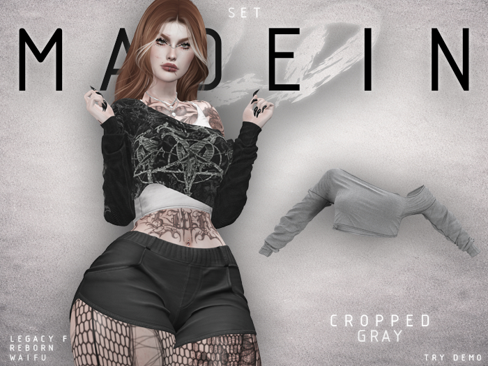 OLD - MADEIN CROPPED / GRAY