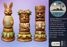 [OPIC] Tropical Beach Easter Tiki Statues (add to unpack)