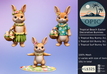 [OPIC] Tropical Beach Decorative Easter Bunnies(add to unpack)
