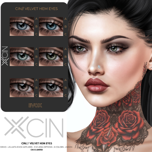 CIN// VELVET HEM EYES
