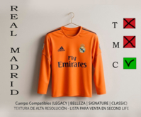 CAMISETA REAL MADRID NARANJA