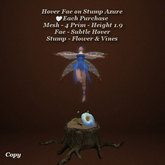 Hover Fae on Stump Azure1
