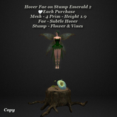 Hover Fae on Stump Emerald 2.1