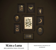 Moss & Luna- Belladonna Wall Collage (add)