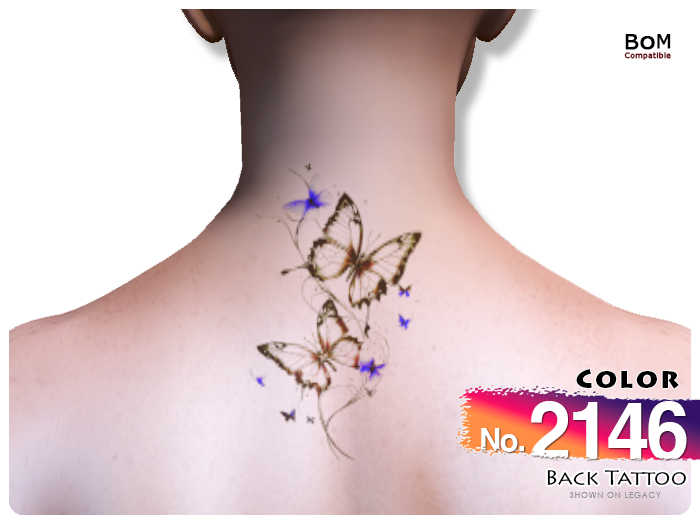 (Back Tattoo) No.2146 Color