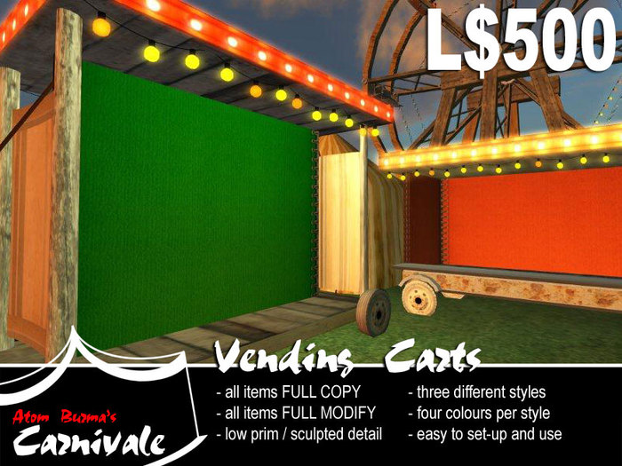 Carnivale Shop Stands BOXED
