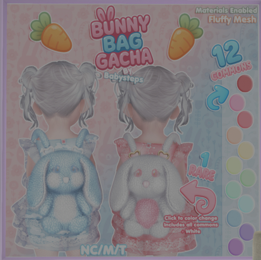 {Babysteps} Bunny Bag - Blue