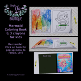 SCB_Mermaid Coloring Book for kids