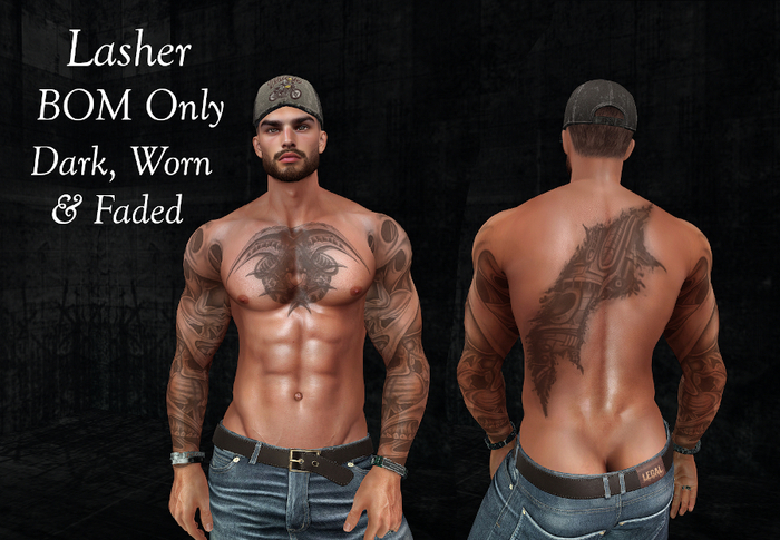 Etched  Lasher Tattoo