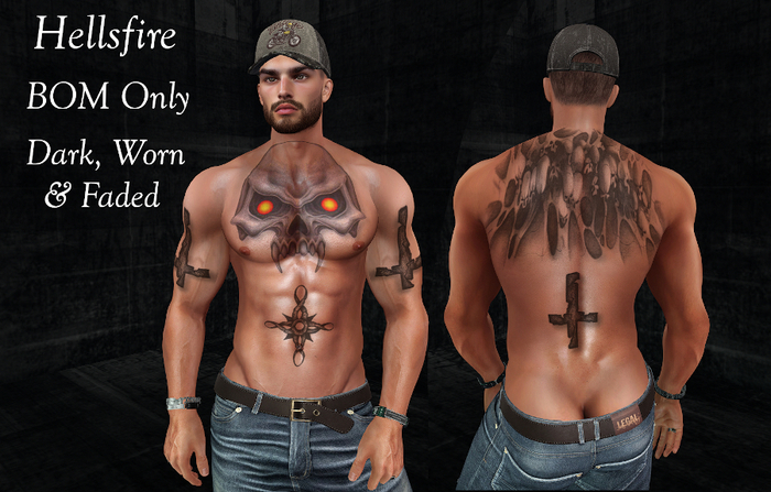 Etched Hellsfire Tattoo