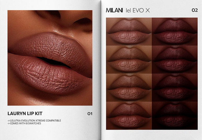 MILANI - "LAURYN" LIP KIT / FATPACK