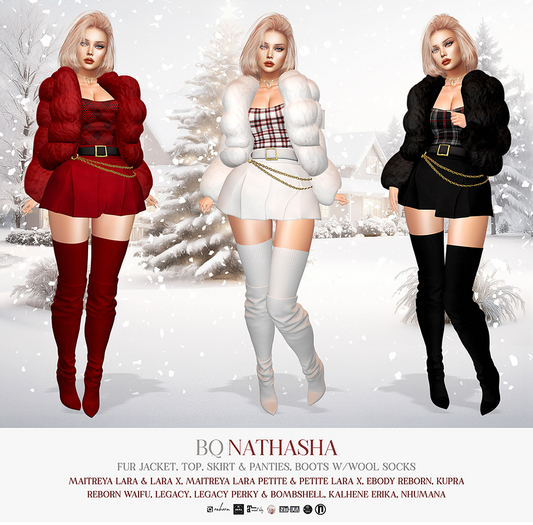 BQ::Natasha Fur Jacket:: Red 