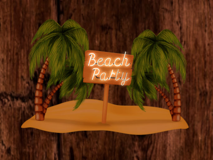 Beach Party Sign Neon Sign
