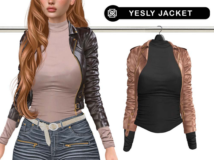 Addams // Yesly Leather Jacket with Top // N*8